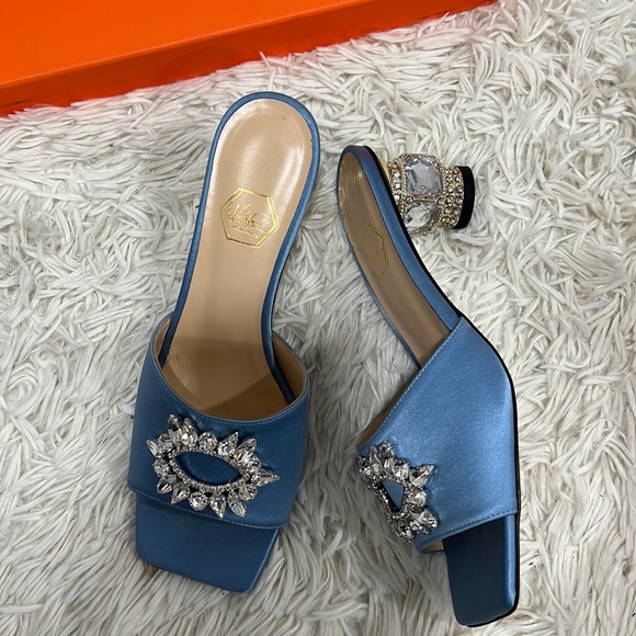 Nalebe Women's Aurum Embellished Slide Sandals - Picture 2 of 9